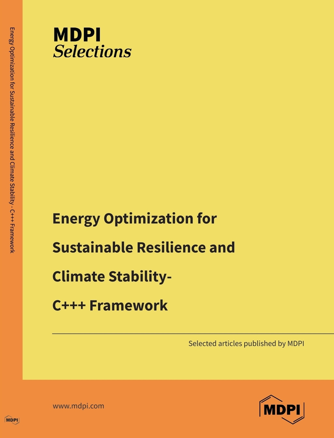 Front cover of Energy Optimization for Sustainable Resilience and Climate Stability – C+++ Framework | الغلاف الأمامي لمجموعة تحسين الطاقة من أجل المرونة المستدامة والاستقرار المناخي